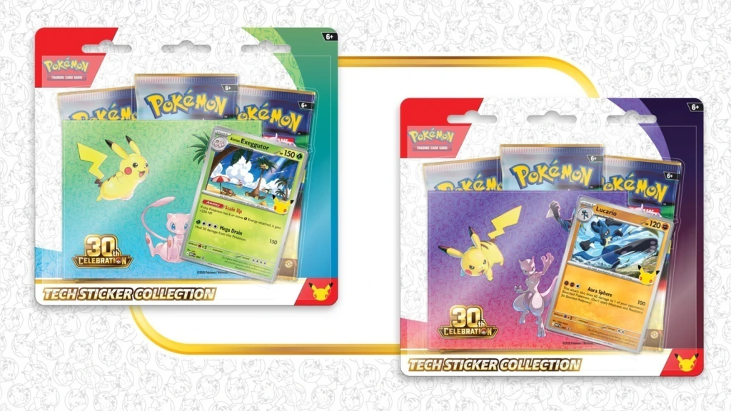 POKÉMON 30TH TECH STICKER (INGLES)